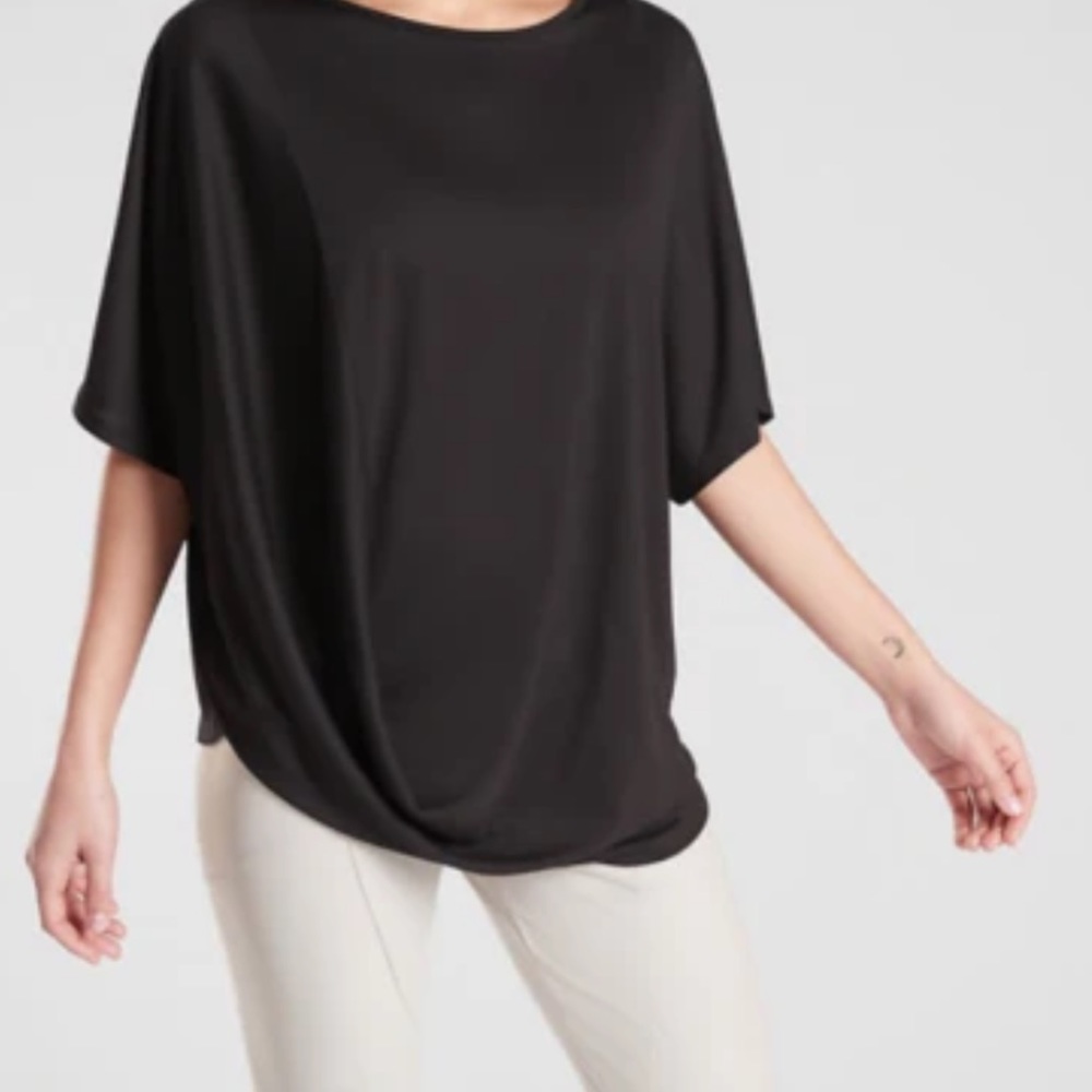 ATHLETA - Oversized black tee - Small